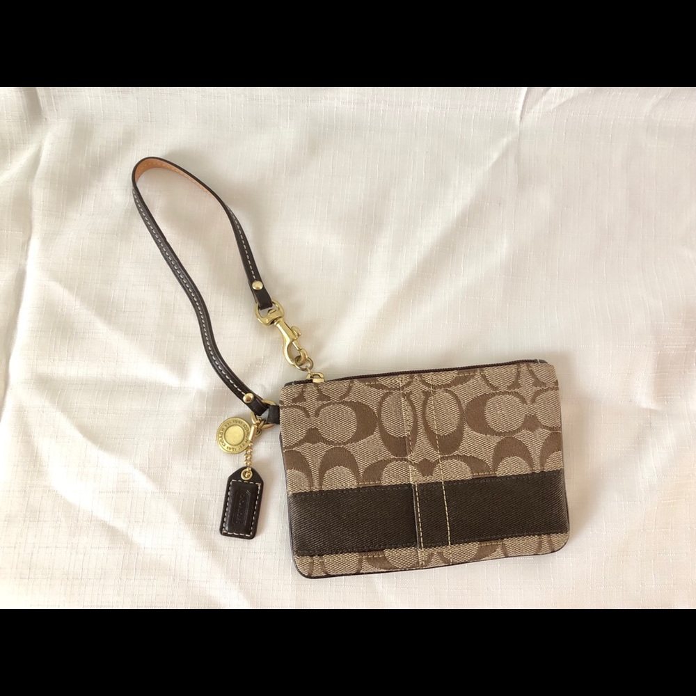 COACH Original Canvas Wristlet
